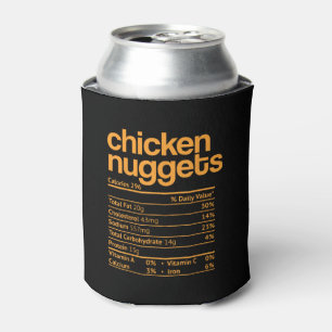 Chicken Nuggets Nutrition Facts Funny Thanksgiving Can Cooler