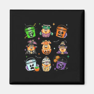 Chicken Nuggets Pumpkin Halloween 90s Vintage 2 Magnet