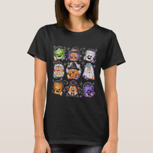 Chicken Nuggets Pumpkin Halloween 90s Vintage 3 T-Shirt