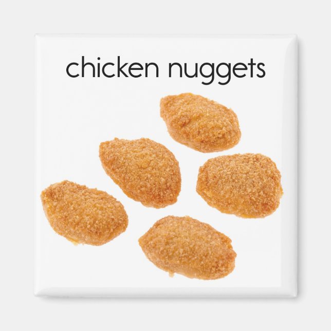 Chicken Nuggets Refrigerator Magnet (Front)