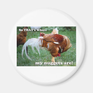 Chicken Nuggets - Rooster Magnet