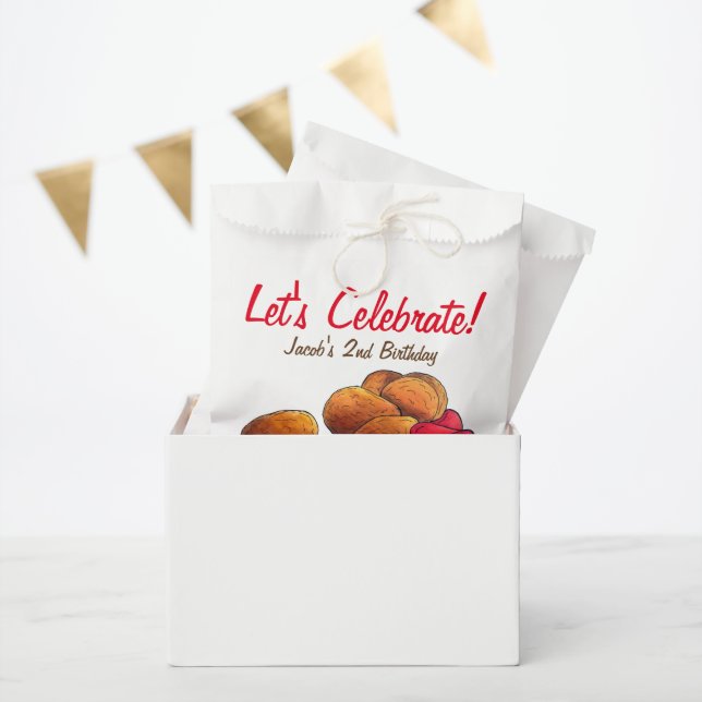 Chicken Nuggets with Ketchup Junk Fast Food Foodie Favour Bag (Party)