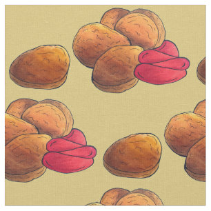 Chicken Nuggets with Ketchup Junk Food Foodie Fabric