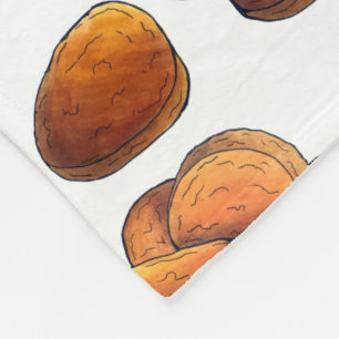 Chicken Nuggets with Ketchup Junk Food Foodie Fleece Blanket