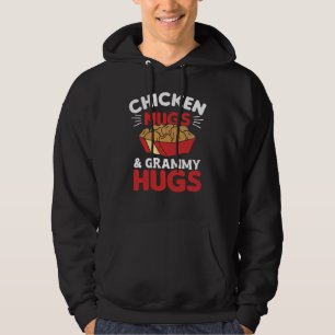 Chicken Nugs And grammy Hugs Funny Food Nuggets Hoodie