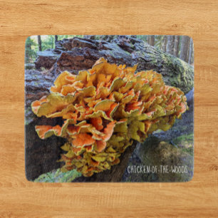 Chicken of the Woods Mushroom Botanical Photo Cutting Board