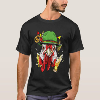 Chicken Oktoberfest Lederhosen Costume German Beer T-Shirt