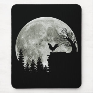 Chicken On Mountain Halloween Chicken Lovers Mouse Pad