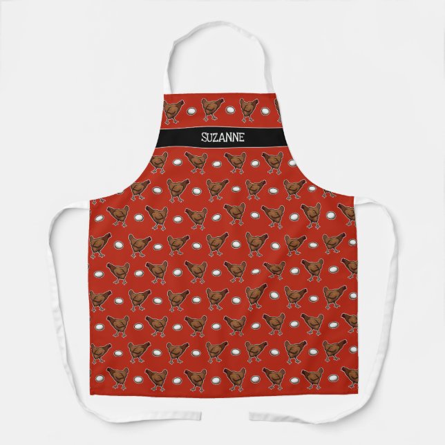 Chicken or the Egg? add your name Apron (Front)