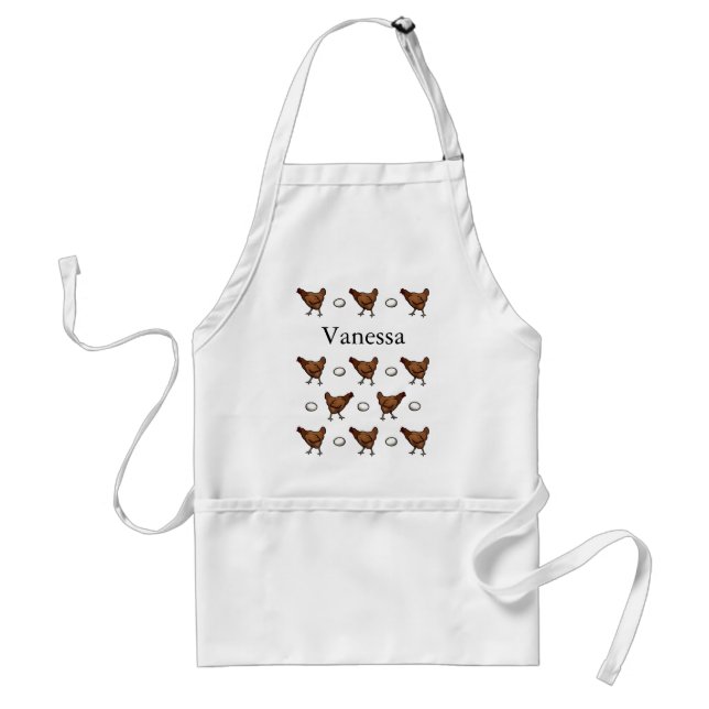 Chicken or the Egg, Add Your Name Standard Apron (Front)