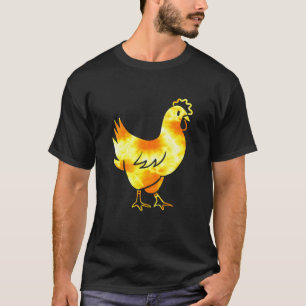 Chicken Orange Retro Vintage - Cute Chicken Owner T-Shirt