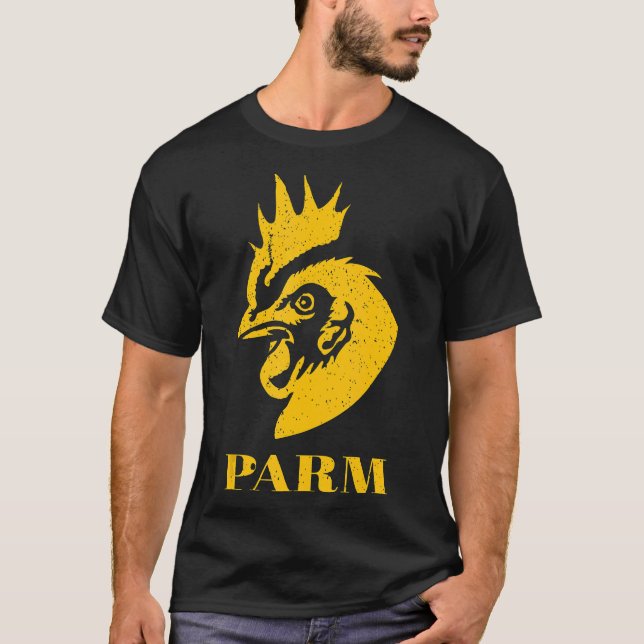 Chicken Parm Meat Tee Farm Carnivore (Front)