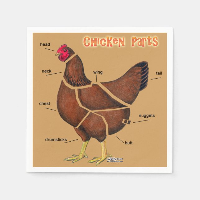 Chicken Parts Napkin (Front)