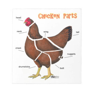 Chicken Parts Notepad