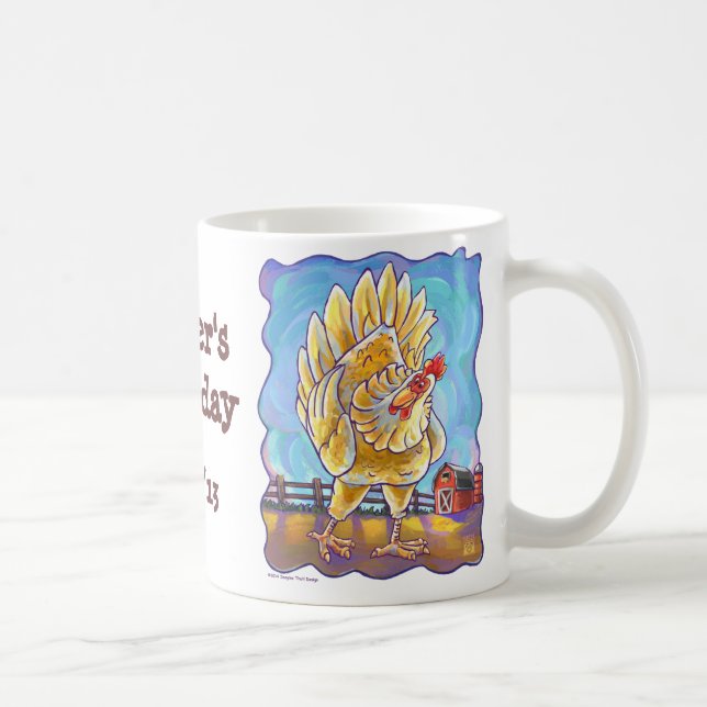 Chicken Party Centre Coffee Mug (Right)