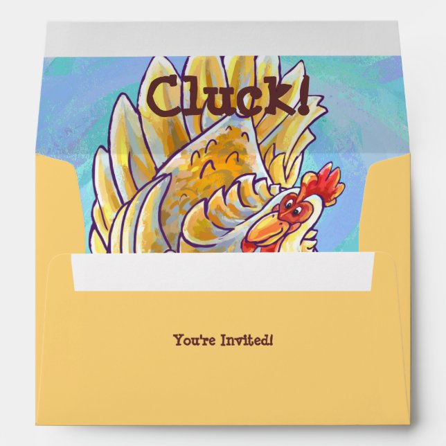 Chicken Party Centre Envelope (Back (Bottom))