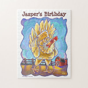 Chicken Party Centre Jigsaw Puzzle