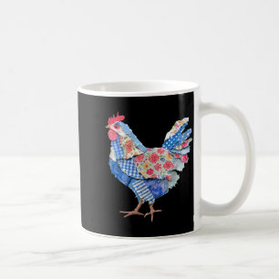 Chicken Patchwork Bunny Eggs Rabbit Happy Easter D Coffee Mug