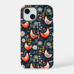 Chicken Pattern iPhone 15 Case