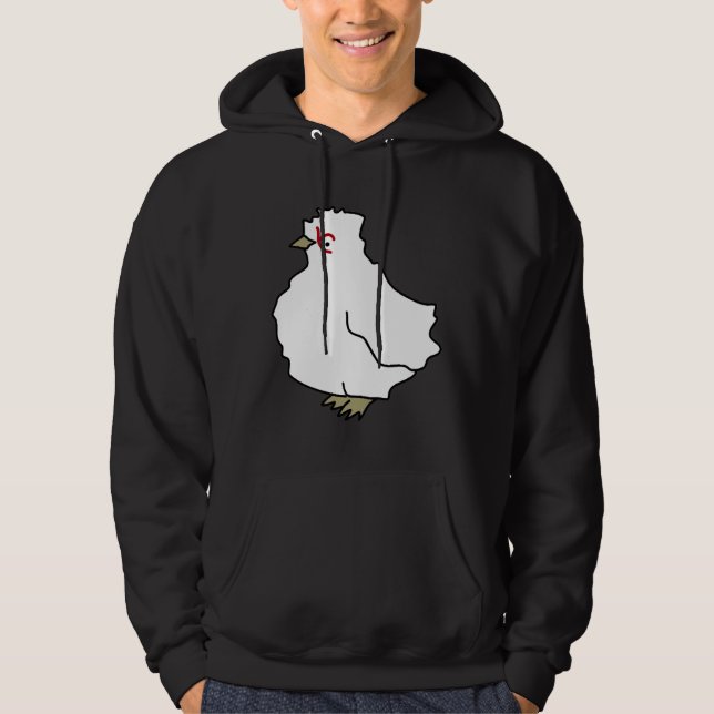 Chicken pattern mint   hoodie (Front)