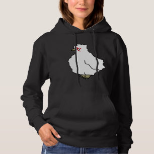 Chicken pattern mint   hoodie