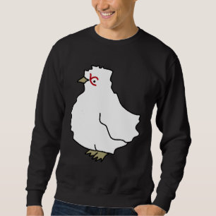 Chicken pattern mint   sweatshirt