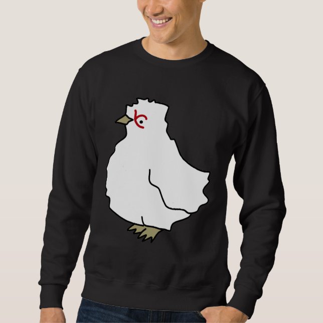 Chicken pattern mint   sweatshirt (Front)