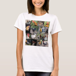 Chicken Photo Collage, T-Shirt