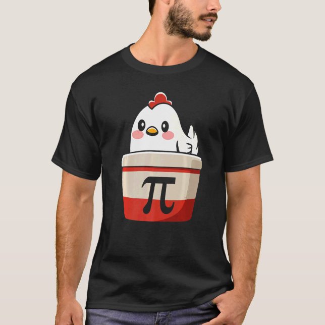 Chicken Pi Tee Chicke Pie Funny Math Teacher Humou (Front)