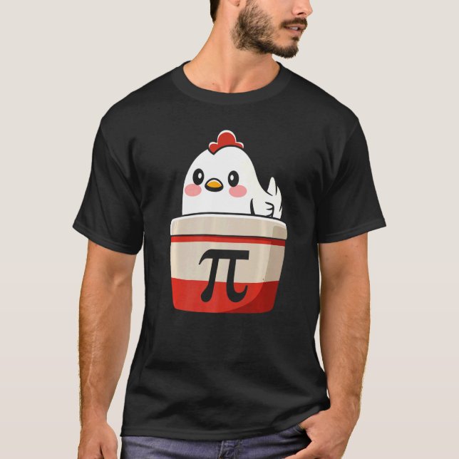 Chicken Pi Tee Chicke Pie Funny Math Teacher Humou (Front)