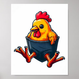 Chicken Pocket Hen Poultry Owner Chicken Whisperer Poster