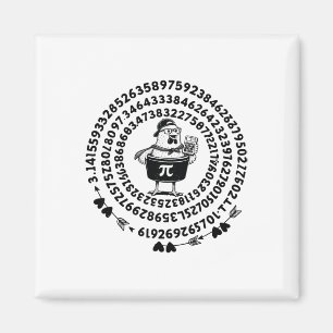 Chicken Pot Holding Calculator Math Teacher Pi Day Magnet