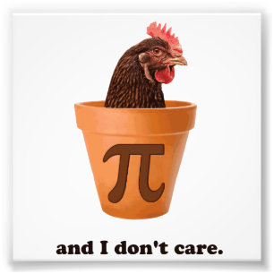 Chicken Pot Pi (and I don't care) Photo Print