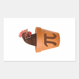 Chicken Pot Pi (and I don't care) Rectangular Sticker