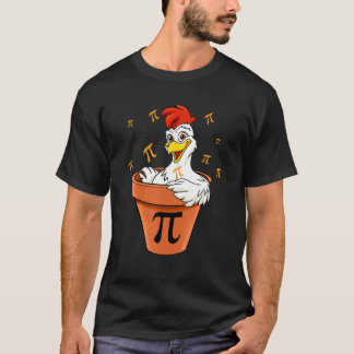Chicken Pot Pi Day  For Men Women Kids Math Teache T-Shirt