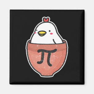 Chicken Pot Pi Day Funny Math Teacher Mathematics  Magnet