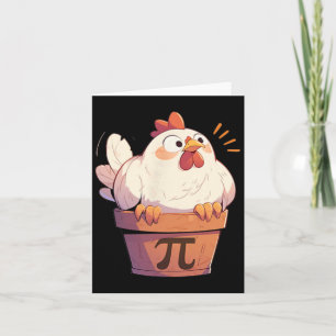Chicken Pot Pi Day Men Women Kids Math Teacher Gif Card