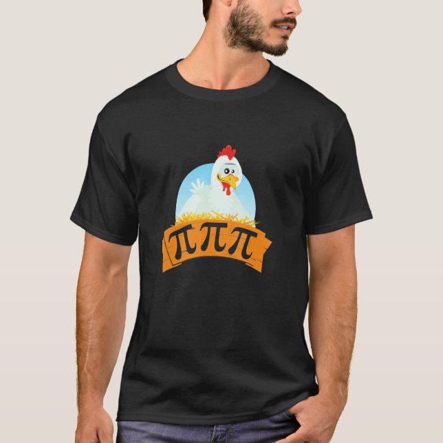 Chicken Pot Pi Day Pie Math   3.14 T-Shirt (Front)