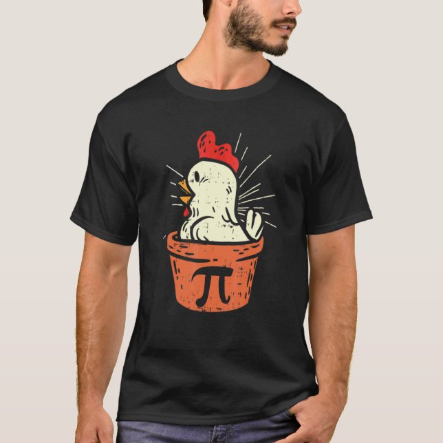 Chicken Pot Pi  Day Pie Math  Geek  3.14 T-Shirt (Front)