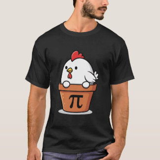 Chicken Pot Pi Funny Math Pi Day Teacher Student T-Shirt