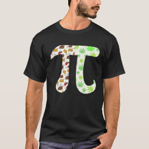 Chicken Pot Pi Math Day Pi Day 3 14 Math Pun Weed T-Shirt