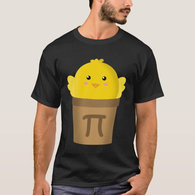 Chicken Pot Pi  Math  & Pi Day Pie  Academic T-Shirt (Front)