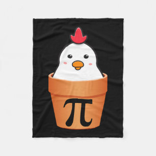 Chicken Pot Pi Pi Day Vintage Retro Math Lover 2  Fleece Blanket