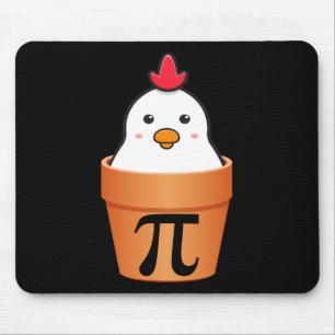Chicken Pot Pi Pi Day Vintage Retro Math Lover 2  Mouse Pad