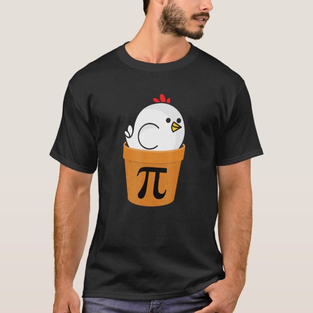 Chicken Pot Pi Shirt, Funny Math Day Gift 1 T-Shirt (Front)