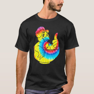 Chicken Pot Pie Chicken Tie Dye Math Geek Nerd Tee