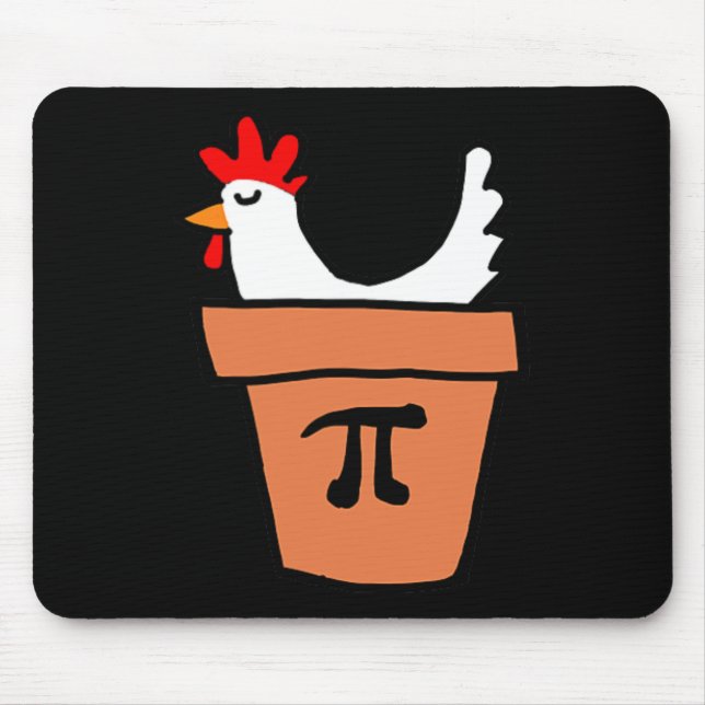 Chicken Pot Pie Funny Math Lover Pun Pi Day Studen Mouse Pad (Front)
