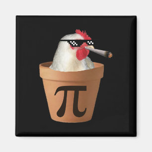Chicken Pot Pie Funny Math Pi Day  Magnet