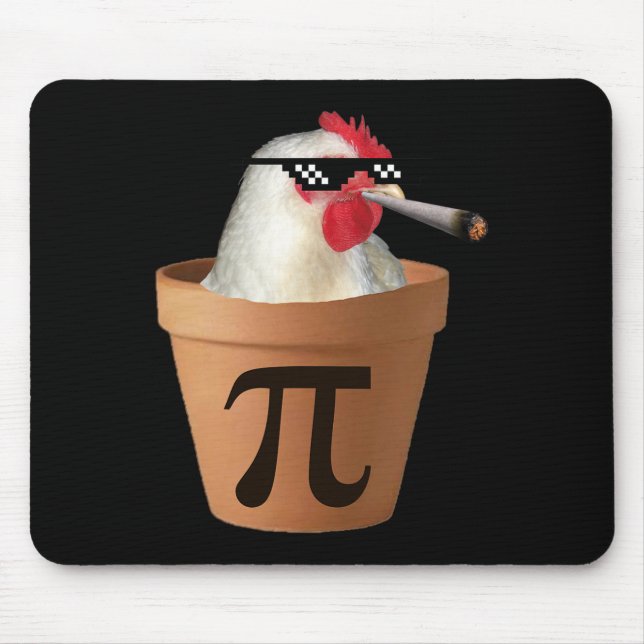 Chicken Pot Pie Funny Math Pi Day  Mouse Pad (Front)