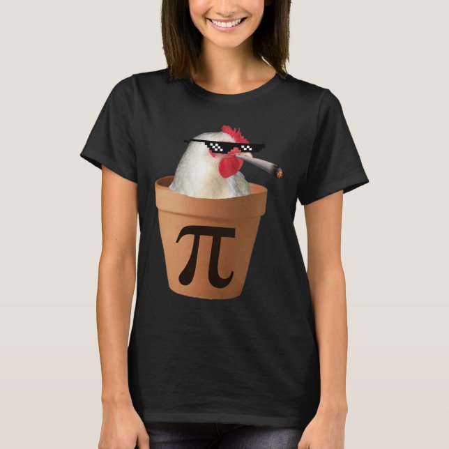 Chicken Pot Pie Funny Math Pi Day  T-Shirt (Front)